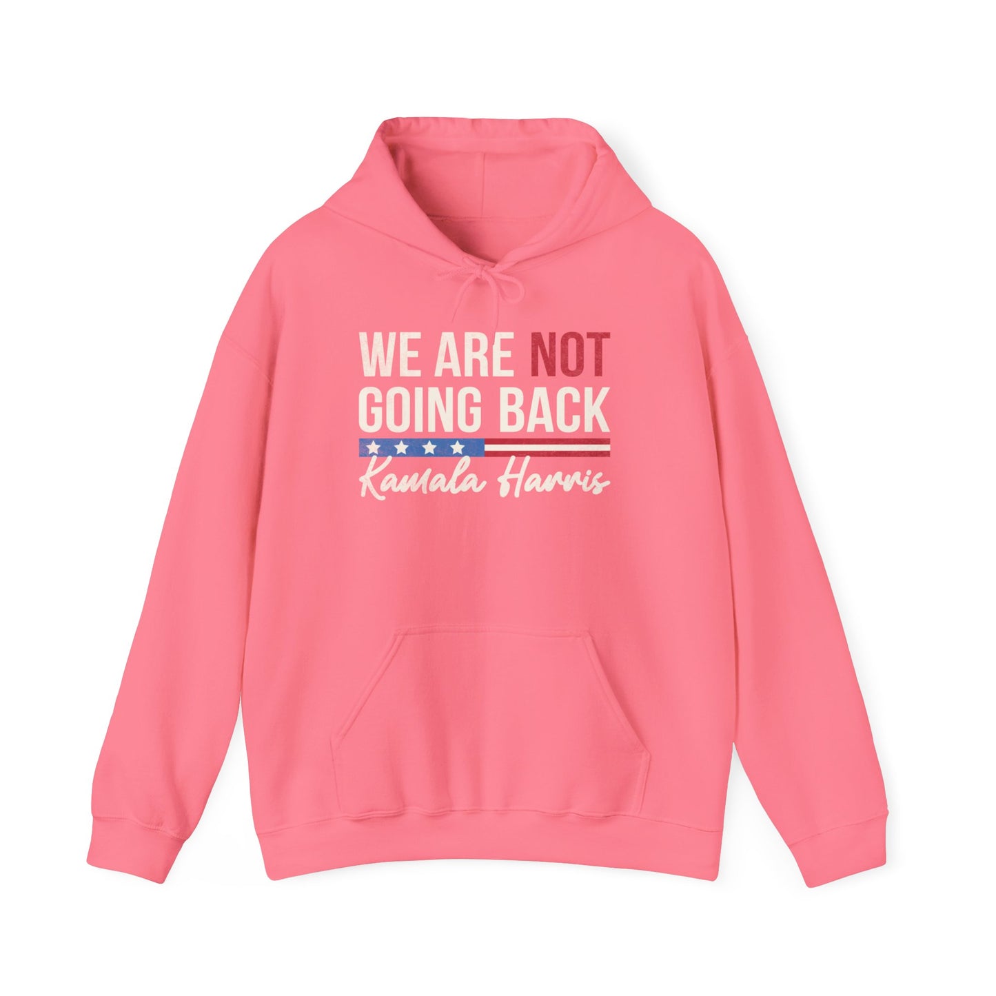 "We are not going back" 'Kamala Harris' Unisex Heavy Blend™ Hooded Sweatshirt