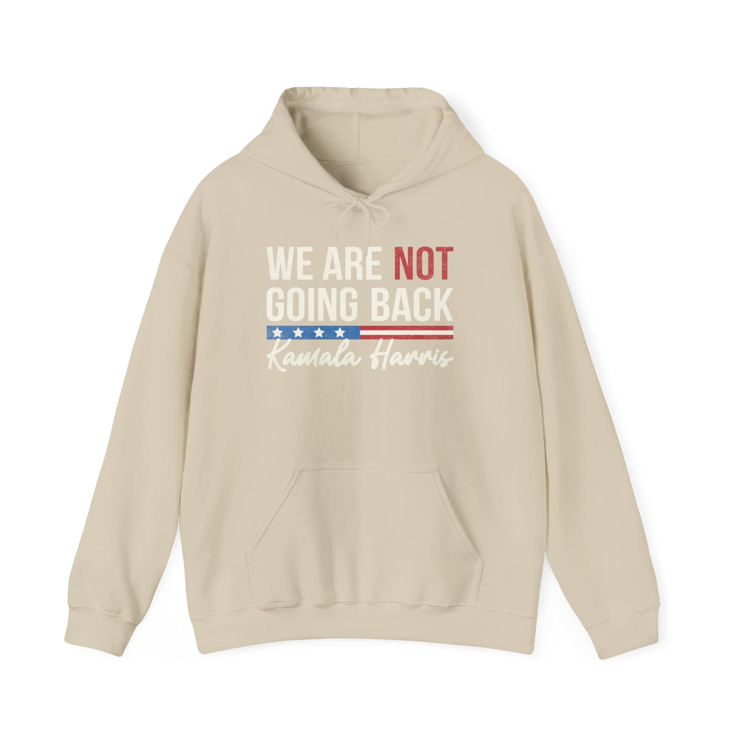 "We are not going back" 'Kamala Harris' Unisex Heavy Blend™ Hooded Sweatshirt