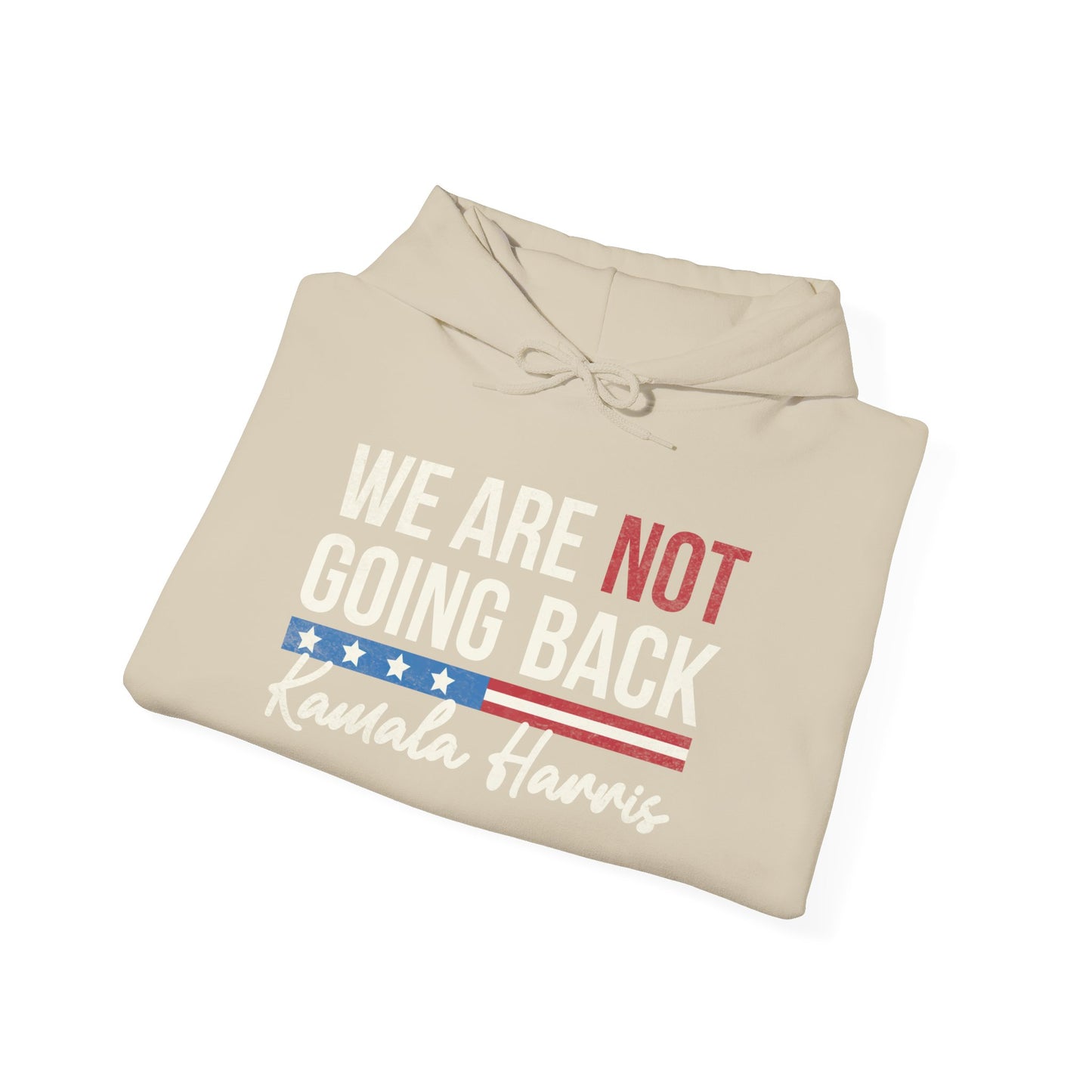 "We are not going back" 'Kamala Harris' Unisex Heavy Blend™ Hooded Sweatshirt