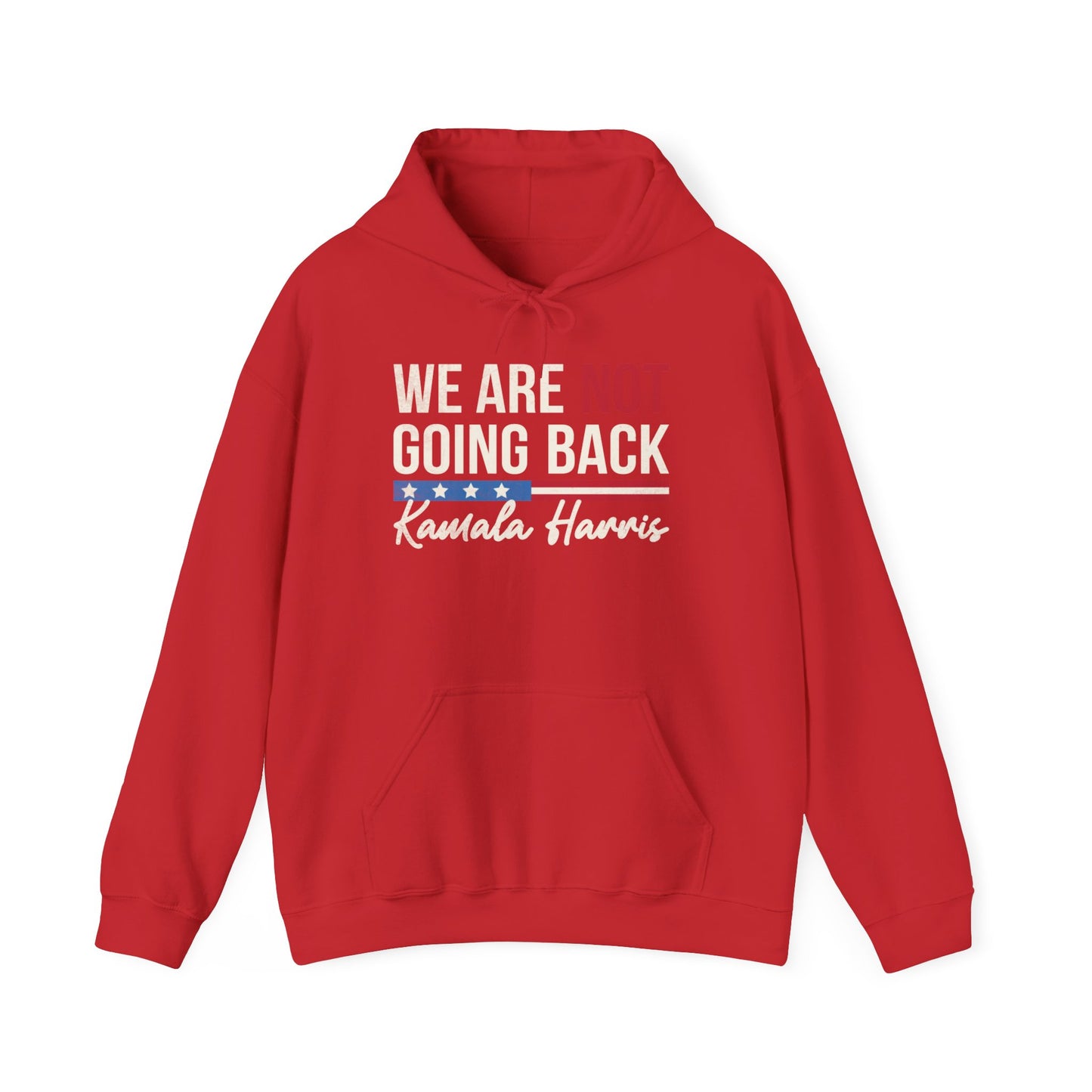 "We are not going back" 'Kamala Harris' Unisex Heavy Blend™ Hooded Sweatshirt