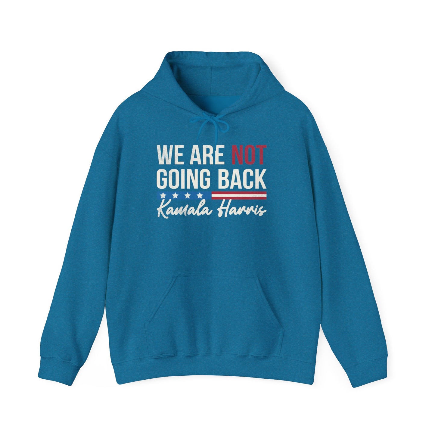 "We are not going back" 'Kamala Harris' Unisex Heavy Blend™ Hooded Sweatshirt